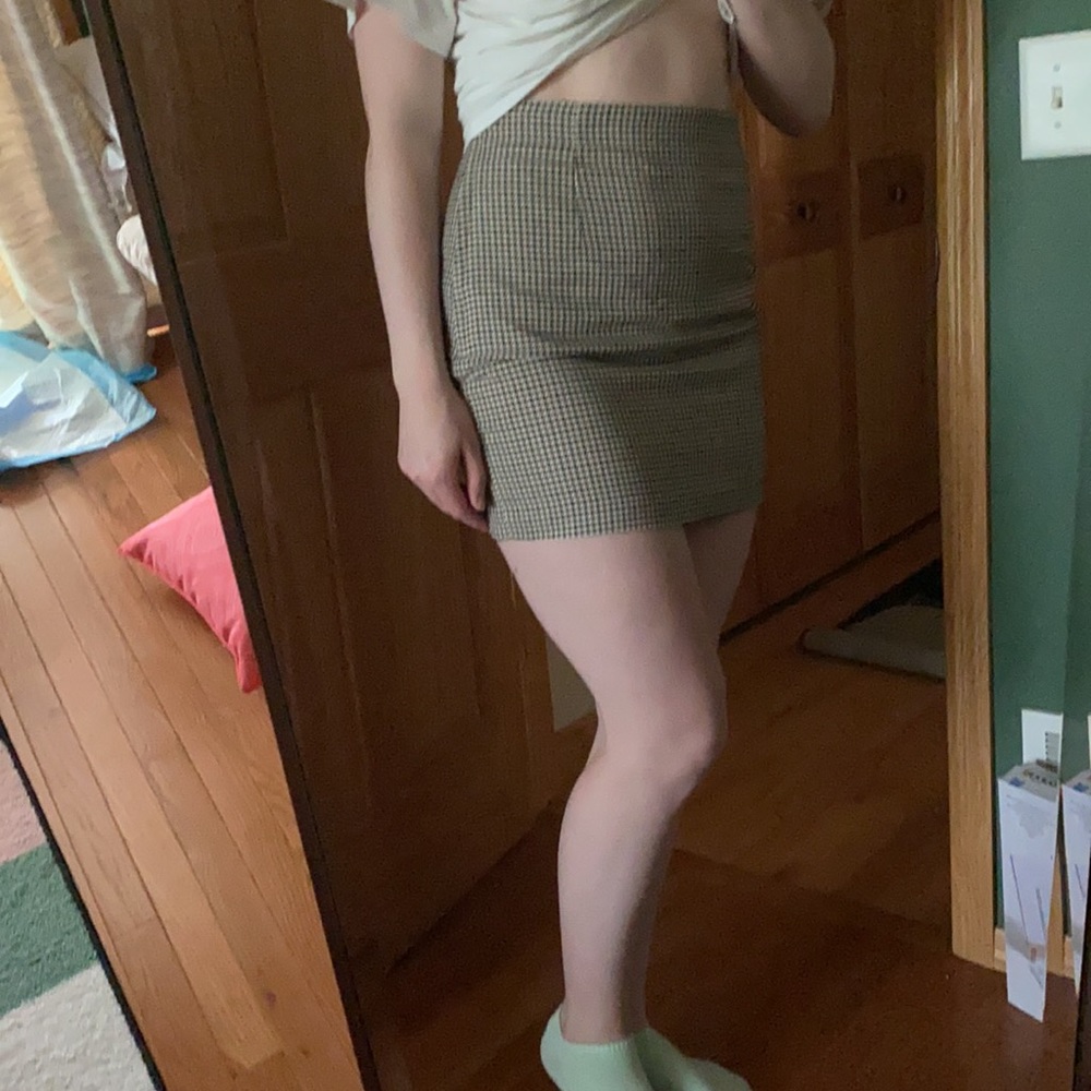 HM Houndstooth Mini Skirt